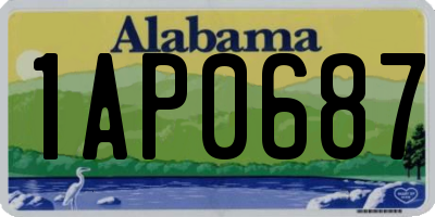 AL license plate 1AP0687