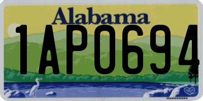 AL license plate 1AP0694