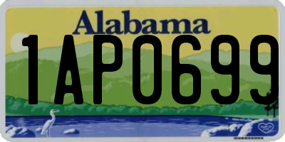 AL license plate 1AP0699