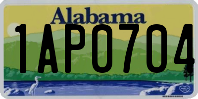 AL license plate 1AP0704