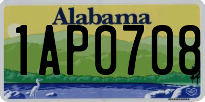 AL license plate 1AP0708