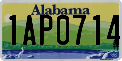 AL license plate 1AP0714