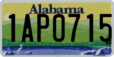 AL license plate 1AP0715