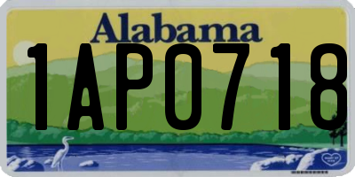 AL license plate 1AP0718