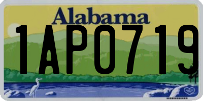 AL license plate 1AP0719