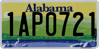 AL license plate 1AP0721