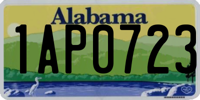 AL license plate 1AP0723