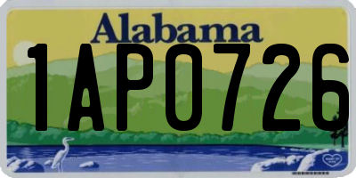 AL license plate 1AP0726