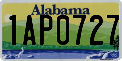 AL license plate 1AP0727