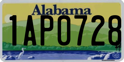 AL license plate 1AP0728