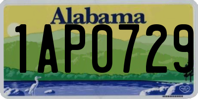 AL license plate 1AP0729