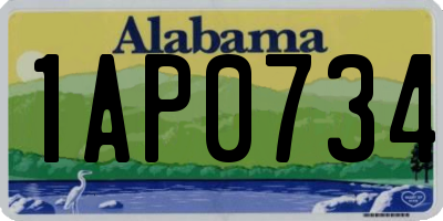 AL license plate 1AP0734