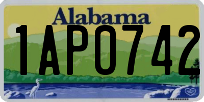 AL license plate 1AP0742