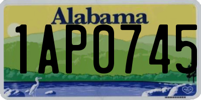 AL license plate 1AP0745