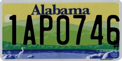 AL license plate 1AP0746