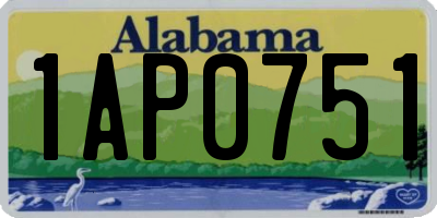 AL license plate 1AP0751