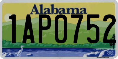 AL license plate 1AP0752