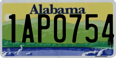 AL license plate 1AP0754