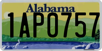 AL license plate 1AP0757