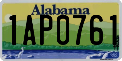 AL license plate 1AP0761