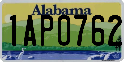 AL license plate 1AP0762
