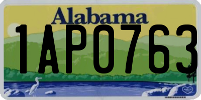 AL license plate 1AP0763