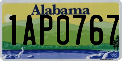 AL license plate 1AP0767