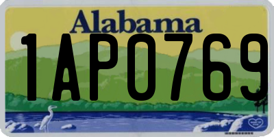 AL license plate 1AP0769