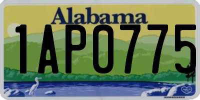 AL license plate 1AP0775