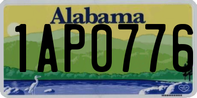 AL license plate 1AP0776