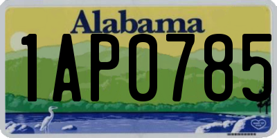 AL license plate 1AP0785