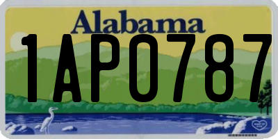 AL license plate 1AP0787