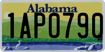 AL license plate 1AP0790