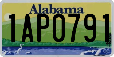 AL license plate 1AP0791