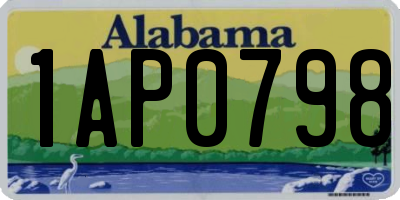 AL license plate 1AP0798