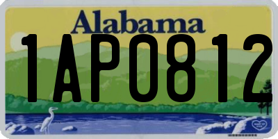 AL license plate 1AP0812