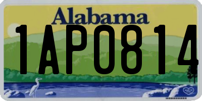 AL license plate 1AP0814
