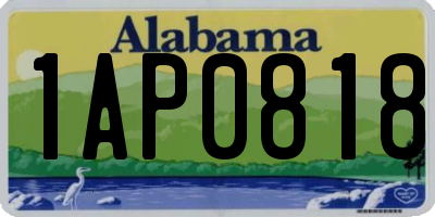 AL license plate 1AP0818