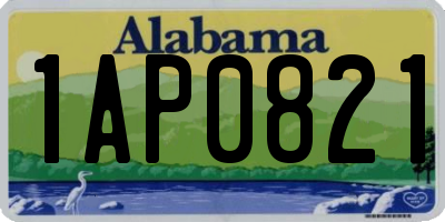 AL license plate 1AP0821