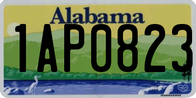 AL license plate 1AP0823
