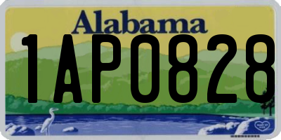 AL license plate 1AP0828