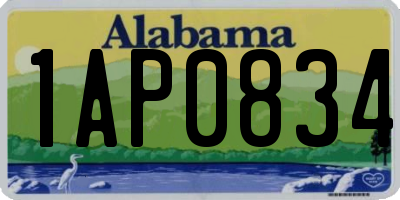 AL license plate 1AP0834