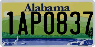AL license plate 1AP0837
