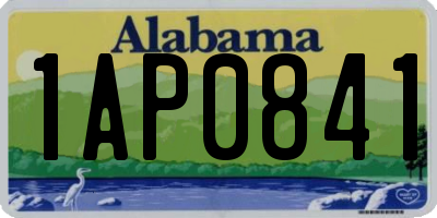 AL license plate 1AP0841
