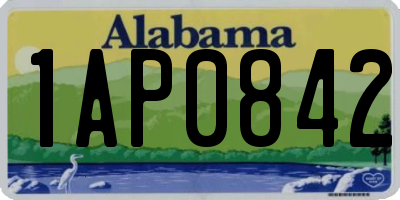 AL license plate 1AP0842