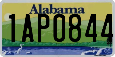 AL license plate 1AP0844