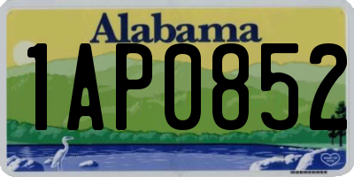 AL license plate 1AP0852