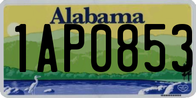 AL license plate 1AP0853