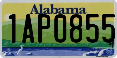AL license plate 1AP0855