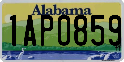 AL license plate 1AP0859